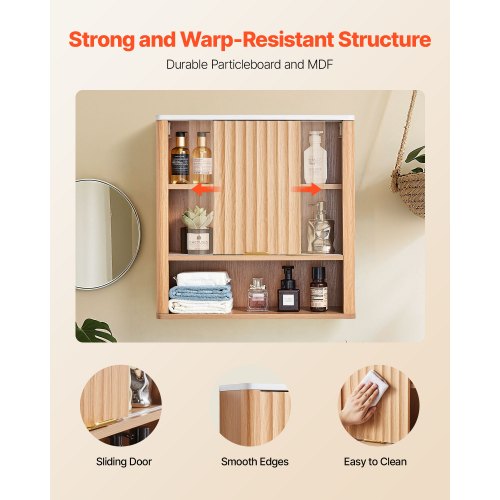 Bathroom Wall Cabinet with Door and Adjustable Shelf Over the Toilet
