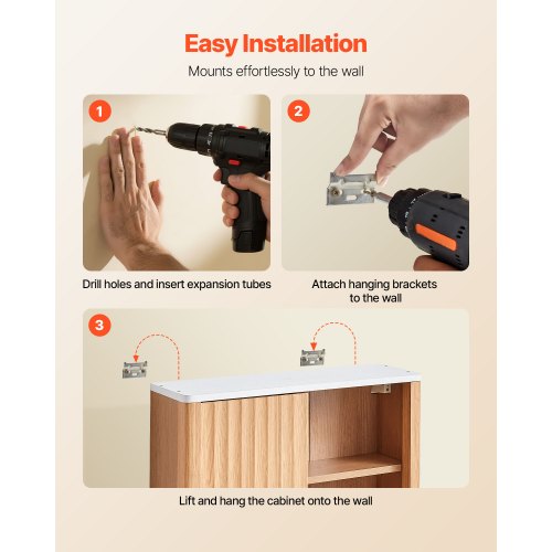 Bathroom Wall Cabinet with Door and Adjustable Shelf Over the Toilet