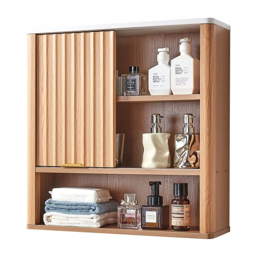 Bathroom Wall Cabinet with Door and Adjustable Shelf Over the Toilet