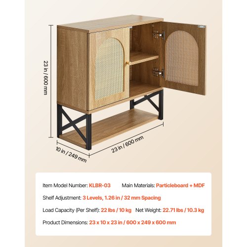Bathroom Wall Cabinet with 2 Doors and Adjustable Shelf Over the Toilet