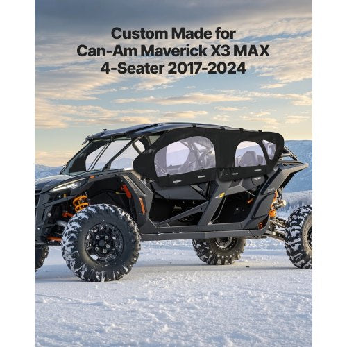 Cab Enclosure Upper Doors Compatible with CanAm Maverick X3 MAX 4Seater
