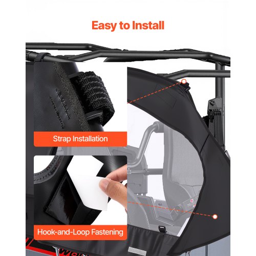 Cab Enclosure Upper Doors Compatible with CanAm Maverick X3 MAX 4Seater