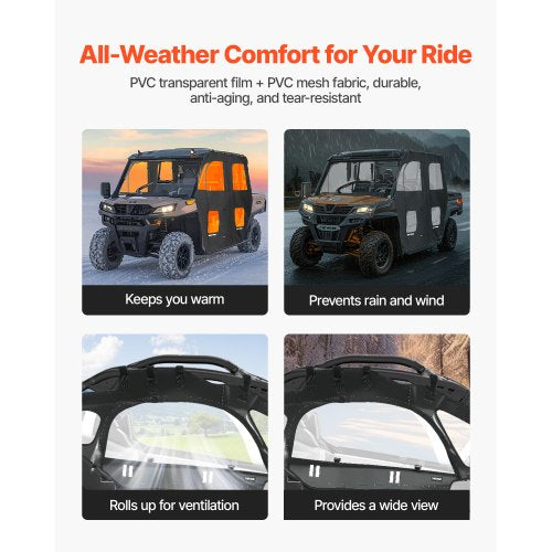 Cab Enclosure Upper Doors Compatible with CanAm Maverick X3 2Seater