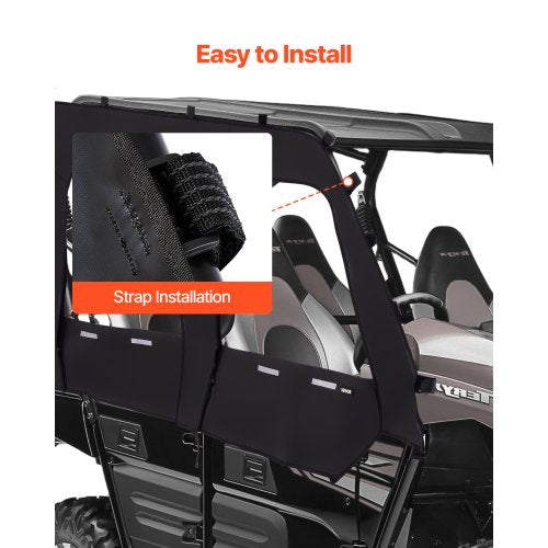 Cab Enclosure Upper Doors Compatible with Kawasaki Teryx4 20122022 Soft