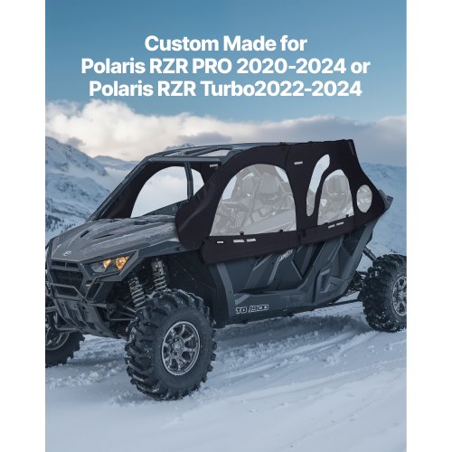 Cab Enclosure Upper Doors Compatible with Polaris RZR PRO 20202024Polaris