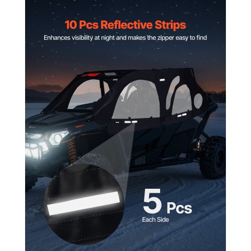 Cab Enclosure Upper Doors Compatible with Polaris RZR PRO 20202024Polaris