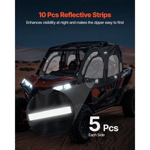 Cab Enclosure Upper Doors Compatible with Polaris RZR XP4 1000Turbo
