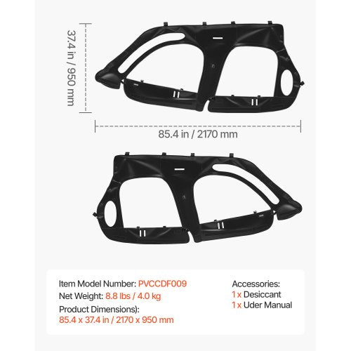 Cab Enclosure Upper Doors Compatible with Polaris RZR XP4 1000Turbo