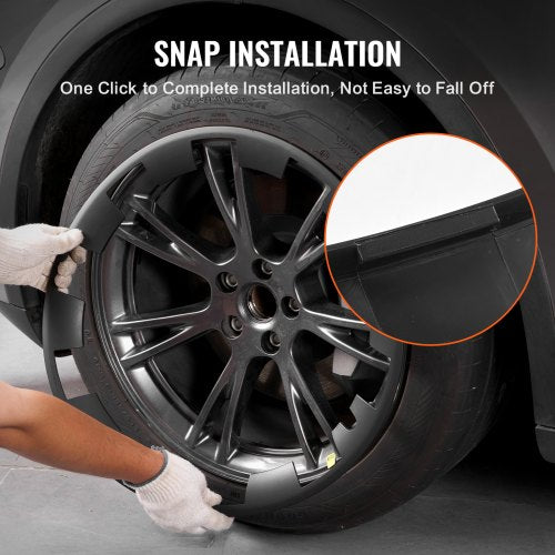Wheel Rim Cover Hubcaps 20 in Model Y Fully Fit Hubcap with Snap Guard