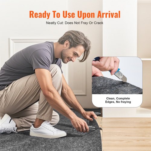 Rug Pad Without Slip Resistance Protective Cushioning Carpet Pad 8 x 10