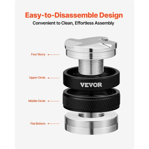 Coffee Distributor 51mm 2in1 Adjustable Espresso Distributor with FanShaped Base