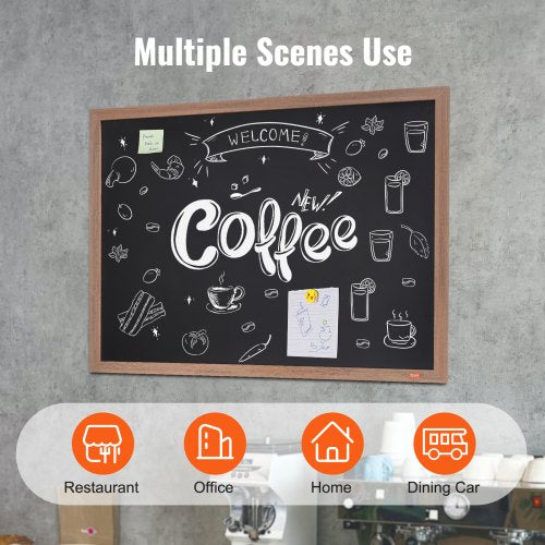 Magnetic Chalk Board Hanging Message Signs with Chalks Vintage Chalkboard