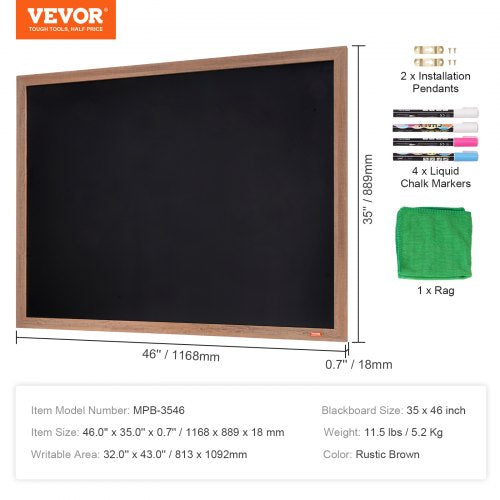 Magnetic Chalk Board Hanging Message Signs with Chalks Vintage Chalkboard