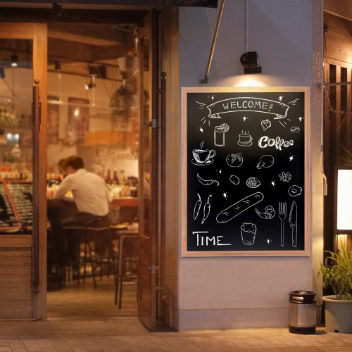 Magnetic Chalk Board Hanging Message Signs with Chalks Vintage Chalkboard