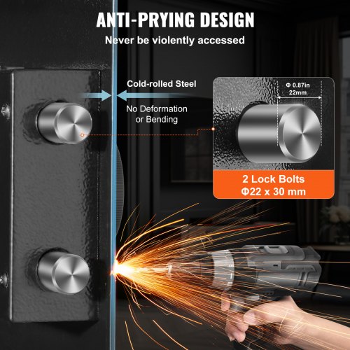 4291 Tall Wall Gun Safe 4Tier Hidden Gun Safe with Keypad Fingerprint