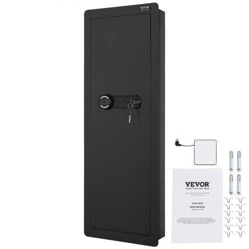 4291 Tall Wall Gun Safe 4Tier Hidden Gun Safe with Keypad Fingerprint