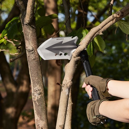 Survival Shovel 8 in 1 Camping Shovel Folding Multitool Military Grade