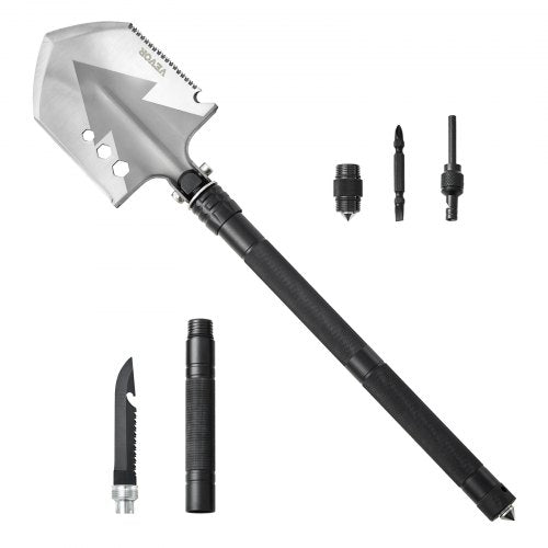 Survival Shovel 8 in 1 Camping Shovel Folding Multitool Military Grade