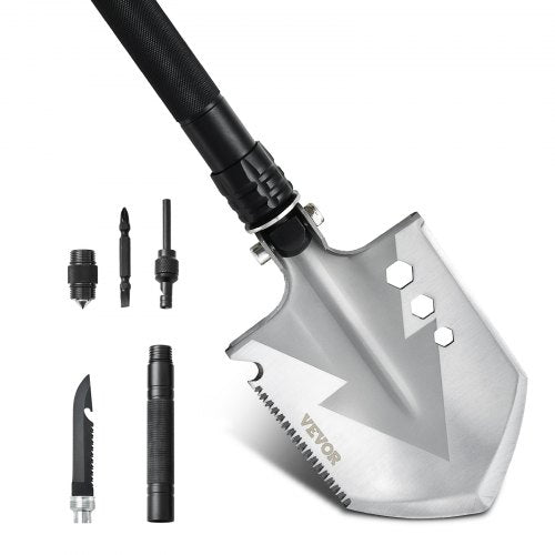 Survival Shovel 8 in 1 Camping Shovel Folding Multitool Military Grade