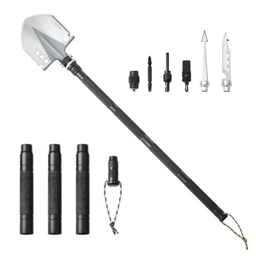 Survival Shovel 13 in 1 Camping Shovel Folding Multitool Military Grade