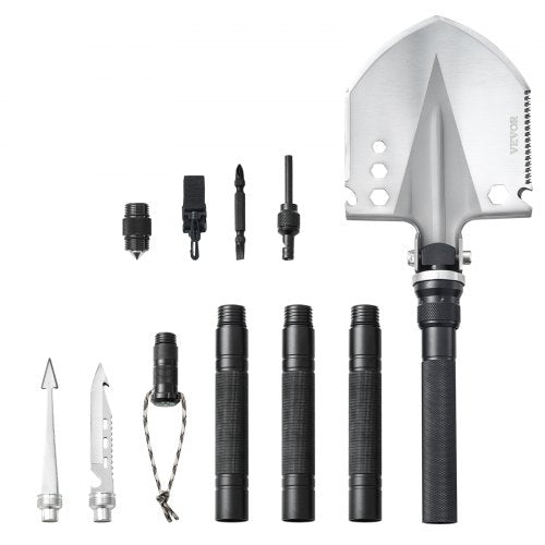 Survival Shovel 13 in 1 Camping Shovel Folding Multitool Military Grade