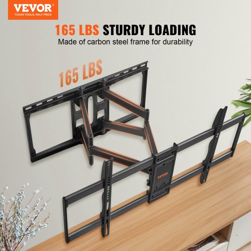 Full Motion TV Mount Fits for Most 3790 inch TVs Swivel Tilt Horizontal