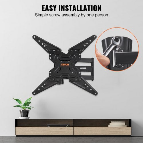 Full Motion TV Mount Fits for Most 2655 inch TVs Swivel Tilt Horizontal