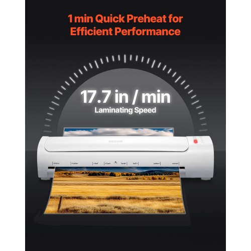 Laminator Machine Cold and Hot Laminator for Max A3 Paper Size 1 min Quick