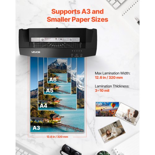 Laminator Machine Cold and Hot Lamination for Max A3 Paper Size 1 min