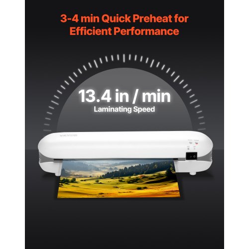Laminator Machine Thermal Laminator for Max A4 Paper Size 34 min Quick