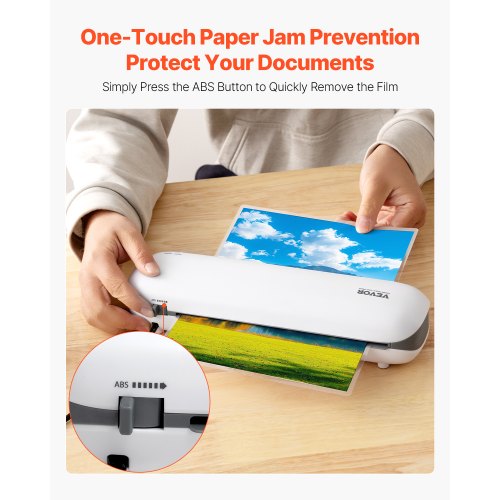 Laminator Machine Thermal Laminator for Max A4 Paper Size 34 min Quick