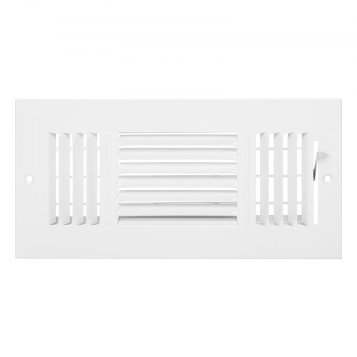 4 x 10 Inch Floor Registers 6Pack Floor Vents HVAC 3Direction Iron Vent