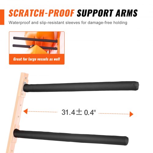 Wall Kayak Storage Rack 4Capacity Wall Mounted Kayak Holders for Kayak