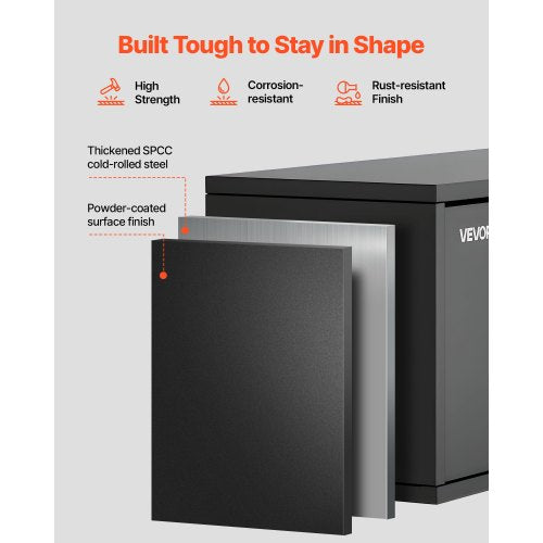 Metal Wall Cabinet 2756W x 1201D x 1402H Inch Floating Garage Tool