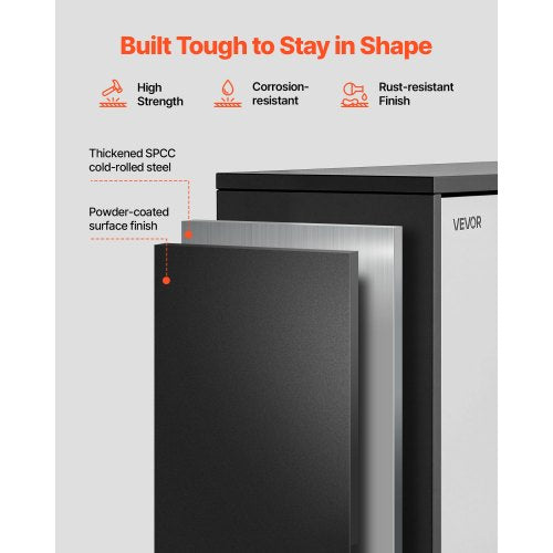 Metal Wall Cabinet 2756W x 1201D x 1969H Inch Floating Garage Tool