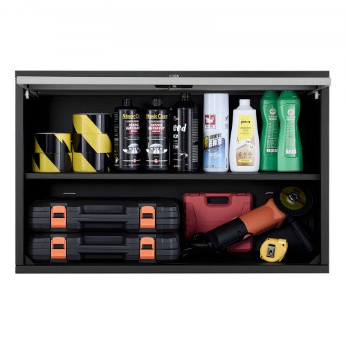 Metal Wall Cabinet 2756W x 1201D x 1969H Inch Floating Garage Tool