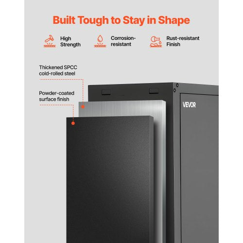 Metal Wall Cabinet 30W x 122D x 30H Inch Steel Floating Hanging Storage