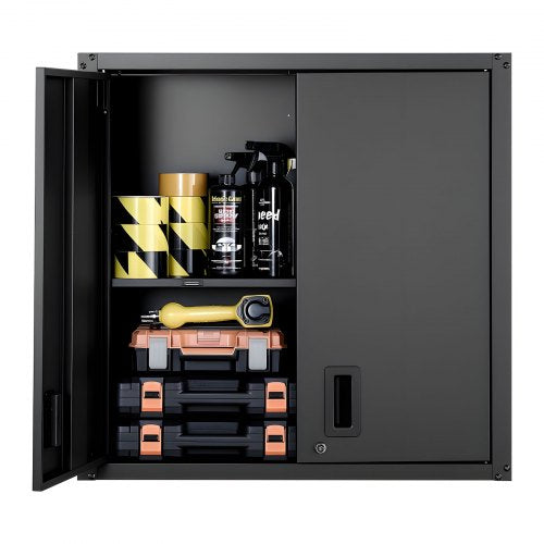 Metal Wall Cabinet 30W x 122D x 30H Inch Steel Floating Hanging Storage