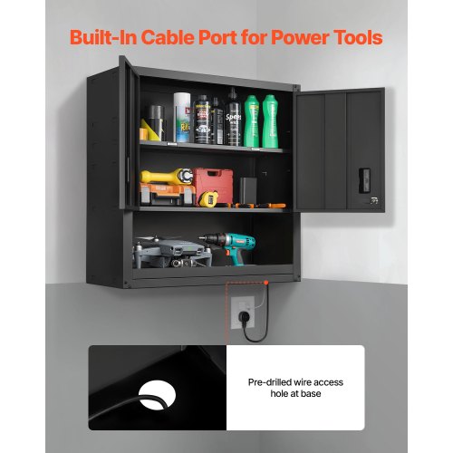 Metal Wall Cabinet 30W x 1201D x 30H Inch Steel Floating Hanging Storage