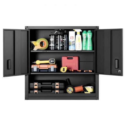 Metal Wall Cabinet 30W x 1201D x 30H Inch Steel Floating Hanging Storage