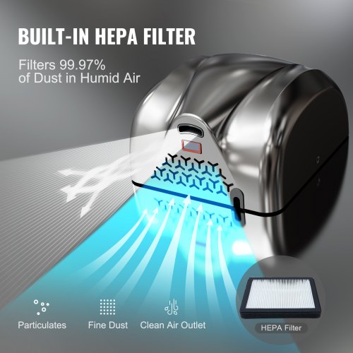 Heavy Duty Commercial Hand Dryer 1300W Automatic High Speed Stainless Steel