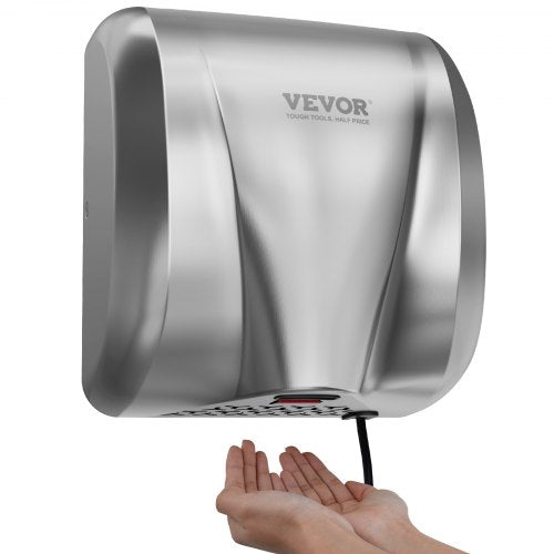 Heavy Duty Commercial Hand Dryer 1300W Automatic High Speed Stainless Steel