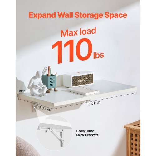 Wall Mounted Folding Table 315 x 15.7 inches Wall Mount Table Floating