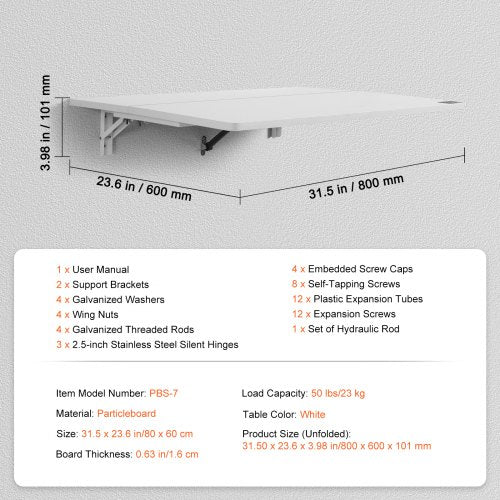 Wall Mounted Folding Table 315 x 1969 Wall Mount Drop Leaf Table