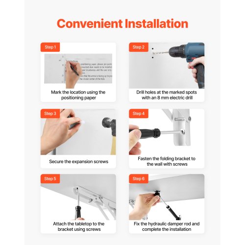 Wall Mounted Folding Table 394 x 19.7 inches Wall Mount Table Floating