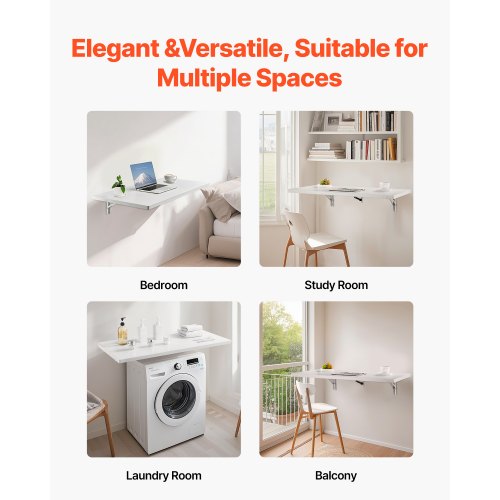 Wall Mounted Folding Table 394 x 19.7 inches Wall Mount Table Floating