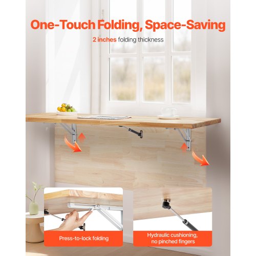 Wall Mounted Folding Table 472 x 19.7 inches Wall Mount Table Floating