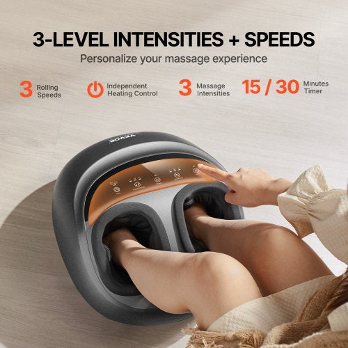 Foot Massager Machine with Heat DeepKneading Compression and Shiatsu