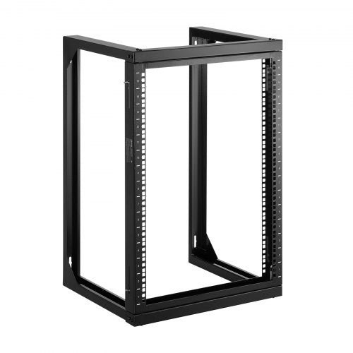 15U Wall Mount Server Rack 150 lbs Max Load Capacity Open Frame Network