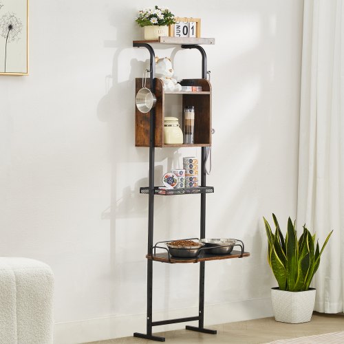 Pet Feeding Station with Storage Elevated Dog Bowls Raised Dog Bowl Stand